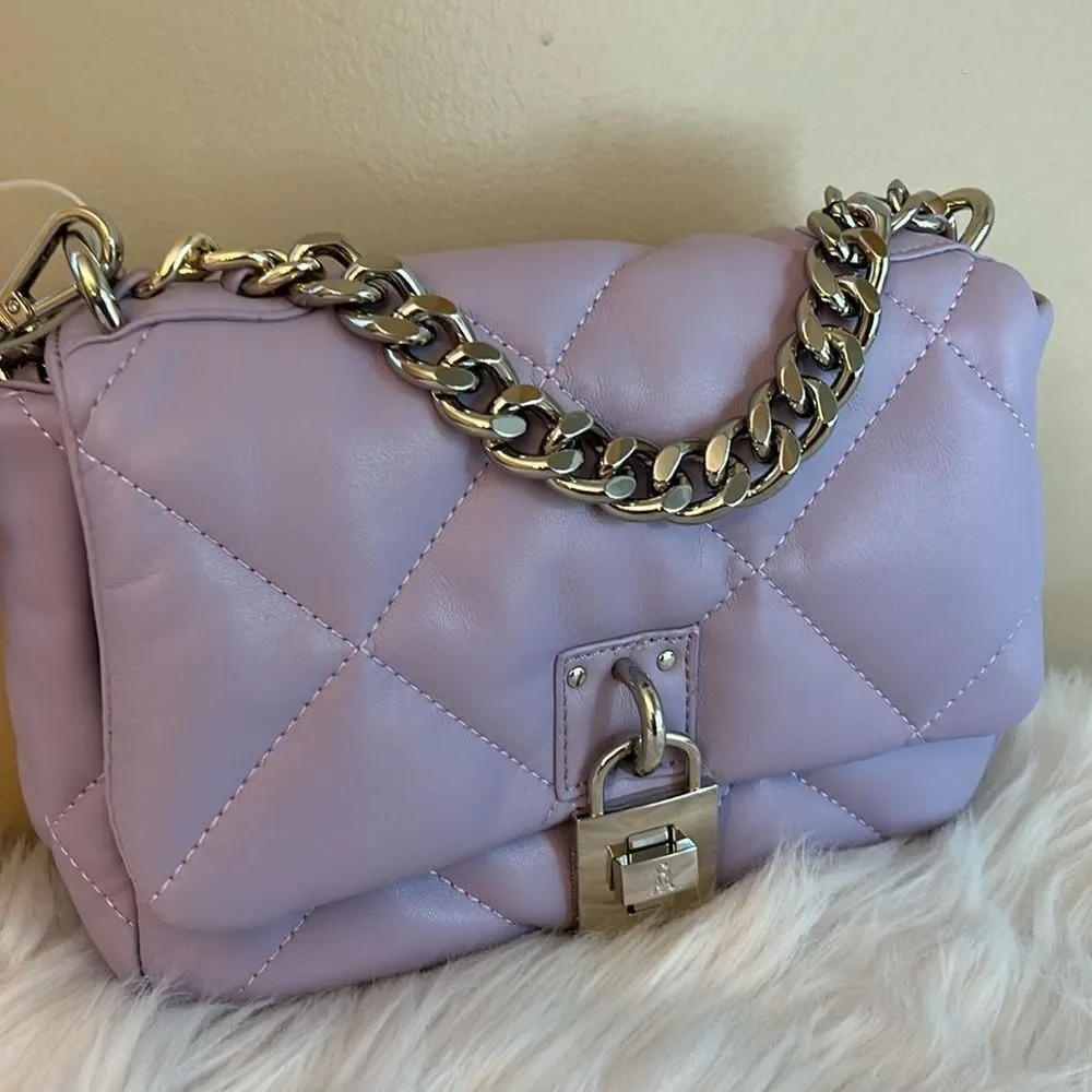 NWOT Steve Madden (Btulsa) Quilted/ Shoulder Crossbody Bag - Lavender - Picture 3 of 10